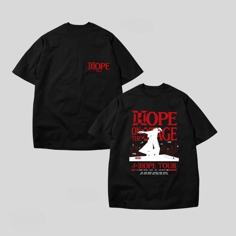 BTS - J-hope Stage Kpop Tshirt Tees Unisex Oversized Boxy Tee, Perfect for Concerts, Festivals, Everyday Wear, Casual Style XXXL
BTS - J-hope Stage Kpop Tshirt Tees Unisex Oversized Boxy Tee, Perfect for Concerts, Festivals, Everyday Wear, Casual Style XXXL