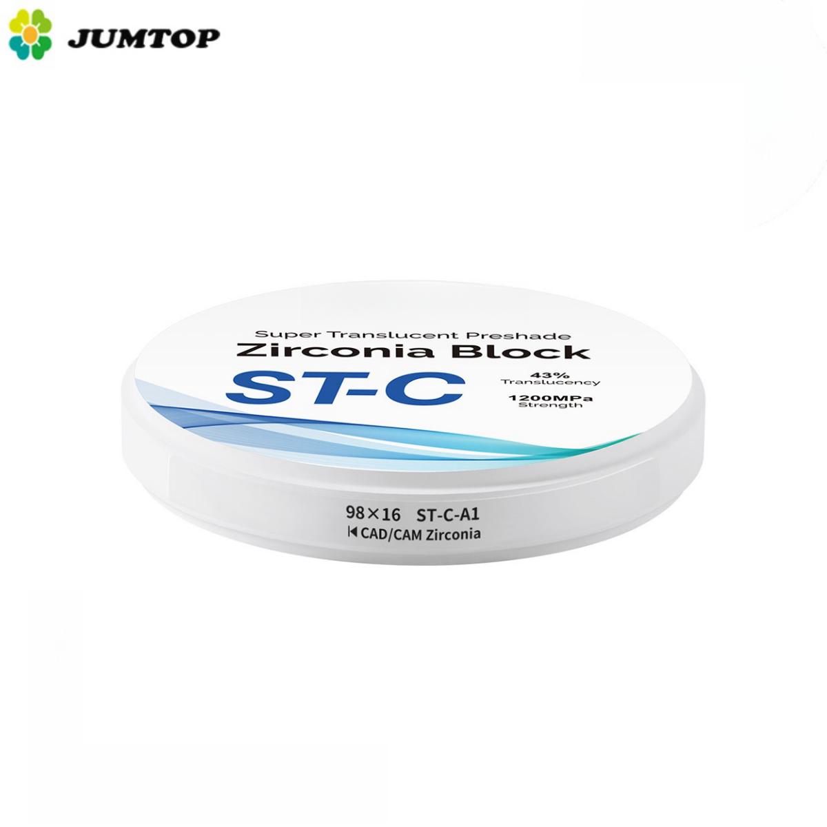 Dental ST-C Pre-Shade Zirconia Block A1-BL4 Dental Lab Material for Crown Inlay Bridge Half Denture Implant 98X16m A1 білий
Dental ST-C Pre-Shade Zirconia Block A1-BL4 Dental Lab Material for Crown Inlay Bridge Half Denture Implant 98X16m A1 білий