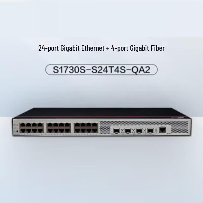 Huawei S1730S-S24T4S-QA2 24-Port Gigabit Ethernet Switch
Huawei S1730S-S24T4S-QA2 24-Port Gigabit Ethernet Switch