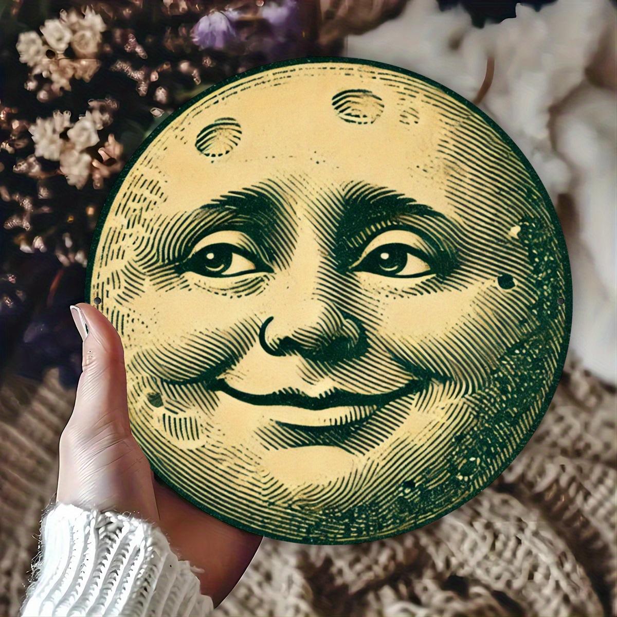 Vintage Smiling Moon Aluminum Wall Sign чистый
Vintage Smiling Moon Aluminum Wall Sign чистый