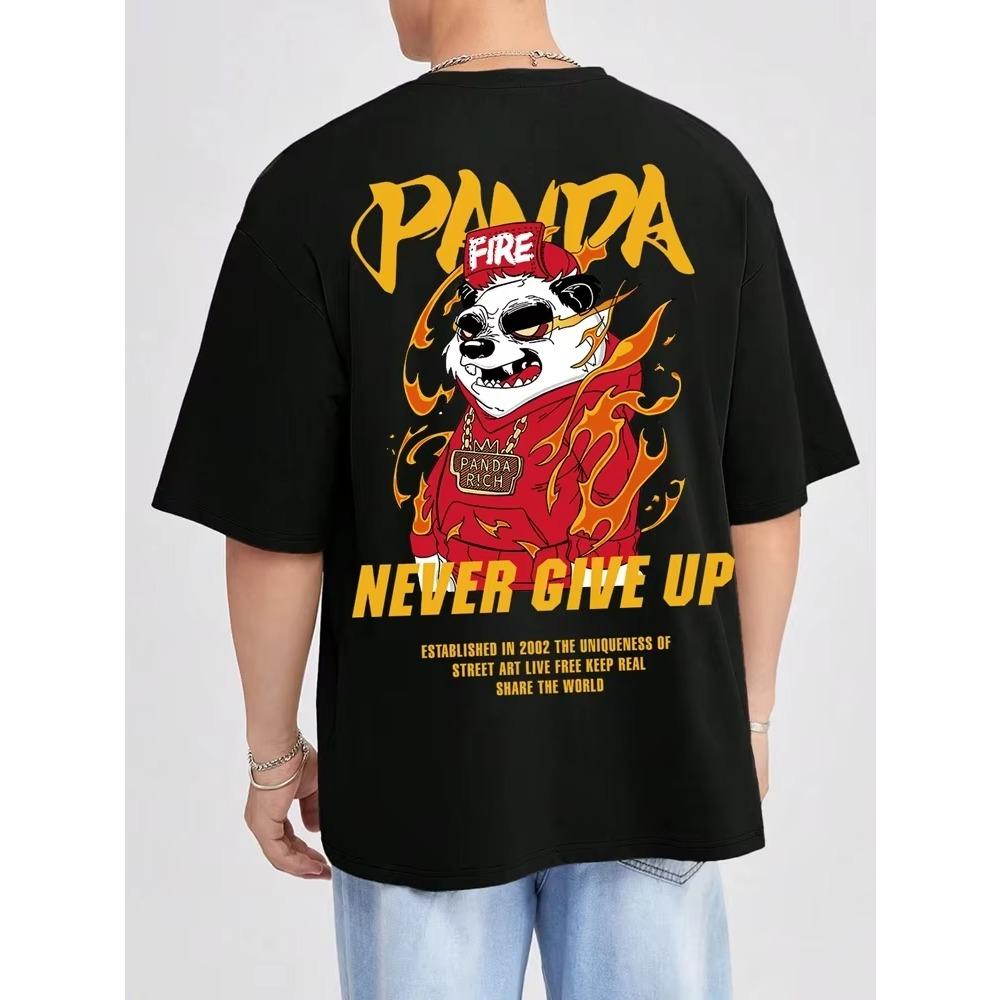 Кавайная винтажная футболка с принтом аниме панды, забавная мужская летняя повседневная футболка с коротким рукавом, мужские топы больших размеров, Ropa Y2k Hombre, футболки XXXXXL чёрный
Кавайная винтажная футболка с принтом аниме панды, забавная мужская летняя повседневная футболка с коротким рукавом, мужские топы больших размеров, Ropa Y2k Hombre, футболки XXXXXL чёрный