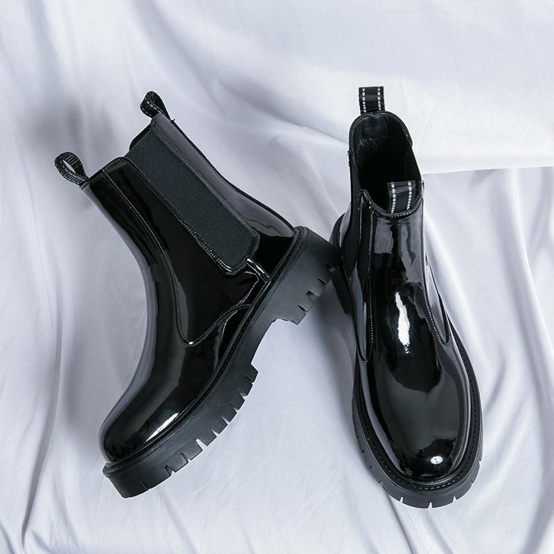 British medium tube Martin boots men s tide thick-soled cigarette boots glossy black Chelsea boots European and American high-top big boots men 38 чёрный
British medium tube Martin boots men s tide thick-soled cigarette boots glossy black Chelsea boots European and American high-top big boots men 38 чёрный