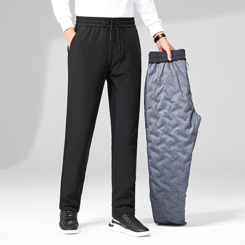 Men s Elastic Waist Goose Down Pants for Winter - Thick, Warm, Casual Long Pants for Cold Protection 3XL (170-190 jin) чёрный
Men s Elastic Waist Goose Down Pants for Winter - Thick, Warm, Casual Long Pants for Cold Protection 3XL (170-190 jin) чёрный