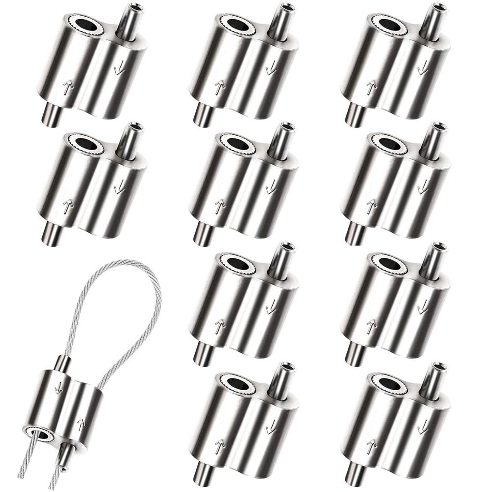 M2 Stainless Steel Wire Rope Cable Clip Clamp, 1/16 Two Way Wire Rope Clips For 1/16 Inch (1.5mm-2.0mm) Stainless Steel Cable/Wire Rope - 10 PCS 4pcs-M2(1.5mm-2.0mm)
M2 Stainless Steel Wire Rope Cable Clip Clamp, 1/16 Two Way Wire Rope Clips For 1/16 Inch (1.5mm-2.0mm) Stainless Steel Cable/Wire Rope - 10 PCS 4pcs-M2(1.5mm-2.0mm)