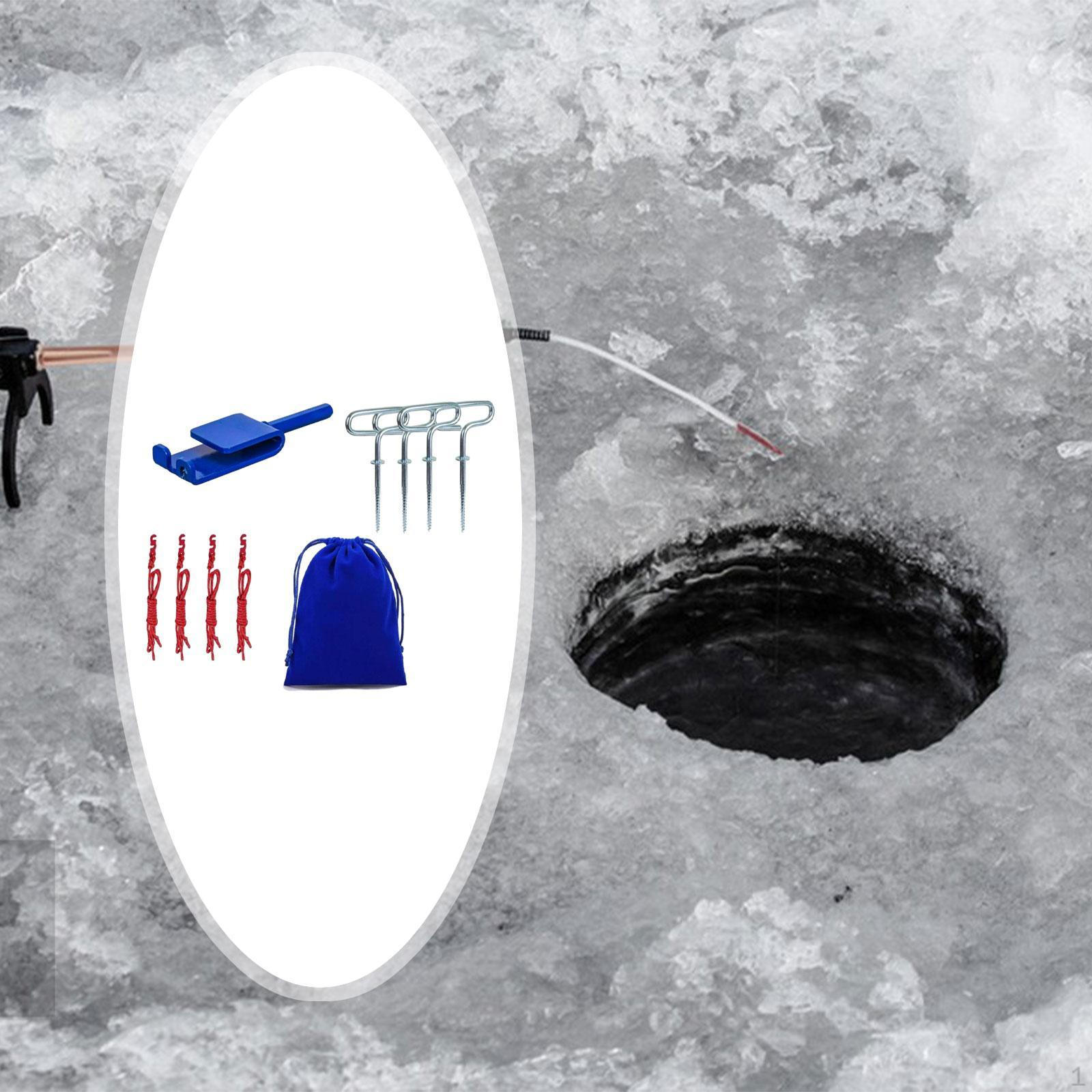 Ice Fishing Anchor Tool with 4Pcs Stake Nail Sturdy Tent Fixing Ropes for Setting up
Ice Fishing Anchor Tool with 4Pcs Stake Nail Sturdy Tent Fixing Ropes for Setting up