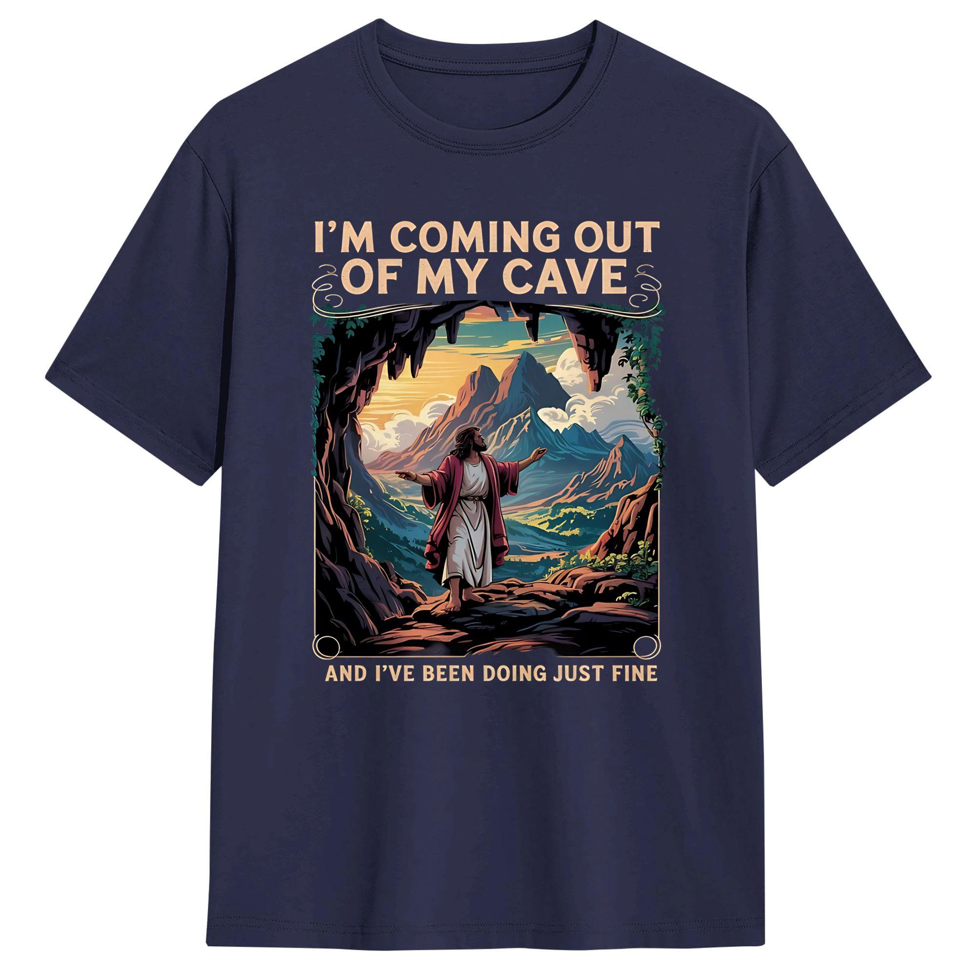 Coming Out of My Cave the Jesus Resurrection Easter Cotton T Shirt For Unisex Summer T Shirts Hippie Tee Shirt Big Size 4XL
Coming Out of My Cave the Jesus Resurrection Easter Cotton T Shirt For Unisex Summer T Shirts Hippie Tee Shirt Big Size 4XL