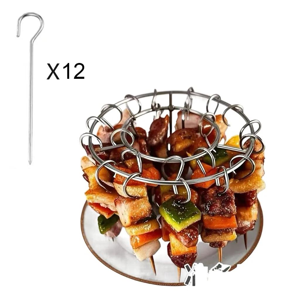 Stainless Steel Vertical Grill Rack Detachable String Grill Vertical Barbecue Skewer Bracket 12/24/36 Skewer Holder
Stainless Steel Vertical Grill Rack Detachable String Grill Vertical Barbecue Skewer Bracket 12/24/36 Skewer Holder