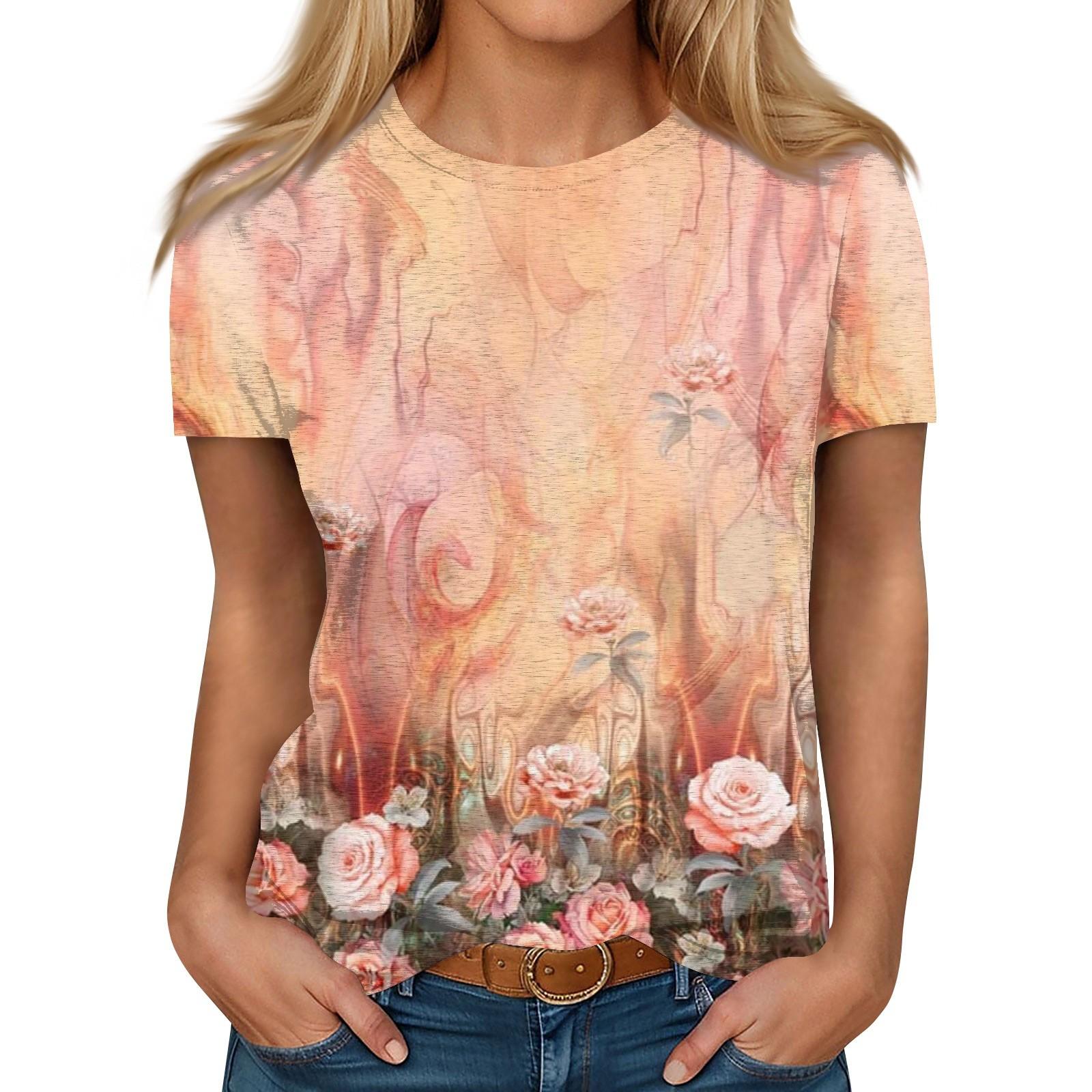 Женская повседневная футболка с круглым вырезом и короткими рукавами с принтом M оранжевый
Женская повседневная футболка с круглым вырезом и короткими рукавами с принтом M оранжевый