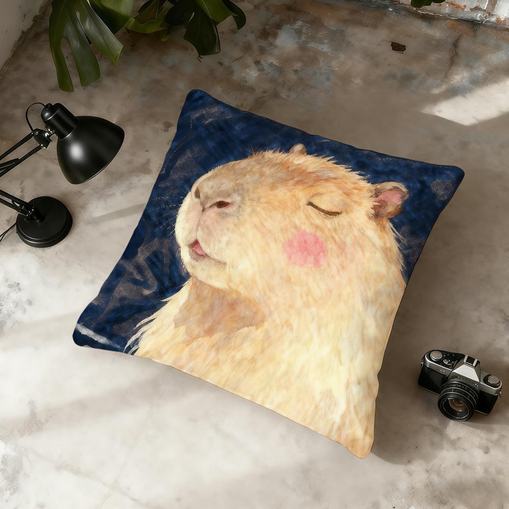 Funny Cute Spooky Capybara Face cushion cover Home Office Convenient Nordic Simplicity Hit With Zipper Cushion Cover 30cmx30cm
Funny Cute Spooky Capybara Face cushion cover Home Office Convenient Nordic Simplicity Hit With Zipper Cushion Cover 30cmx30cm
