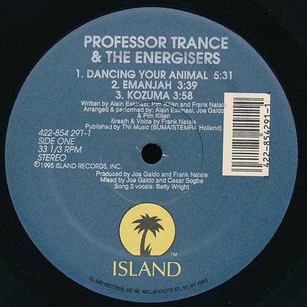 12inch Record PROFESSOR TRANCE Dancing Your Animal 4228542911 ISLAND RECORDS 1995 Unknown Dance Electronica Used
12inch Record PROFESSOR TRANCE Dancing Your Animal 4228542911 ISLAND RECORDS 1995 Unknown Dance Electronica Used