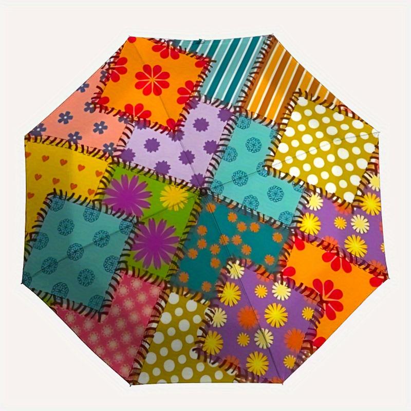 1pc Colorful Quilt Pattern Auto Open/Close Umbrella, Portable Folding umbrella for Everyday Use y250826065
1pc Colorful Quilt Pattern Auto Open/Close Umbrella, Portable Folding umbrella for Everyday Use y250826065