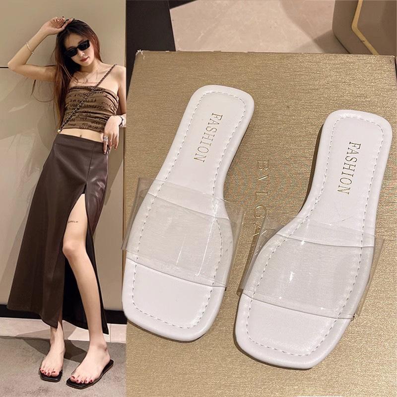 Transparent slippers women s summer outer wear 2024 new fashionable versatile flat bottom non-slip sandals fairy gentle one-word drag 41 чорний
Transparent slippers women s summer outer wear 2024 new fashionable versatile flat bottom non-slip sandals fairy gentle one-word drag 41 чорний