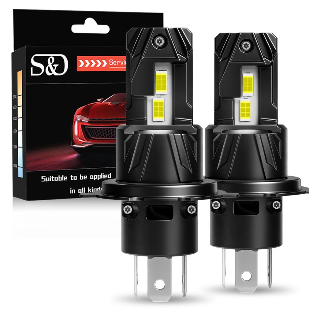 2Pcs Canbus H4 LED Headlight Bulbs High Low Beam 30000LM Car Motorcycle Lights 24SMD CSP Chips Turbo Led Diode Lamp Auto Moto Headlamp 12V 6500K White H4/9003/HB2 Hi/Lo
2Pcs Canbus H4 LED Headlight Bulbs High Low Beam 30000LM Car Motorcycle Lights 24SMD CSP Chips Turbo Led Diode Lamp Auto Moto Headlamp 12V 6500K White H4/9003/HB2 Hi/Lo