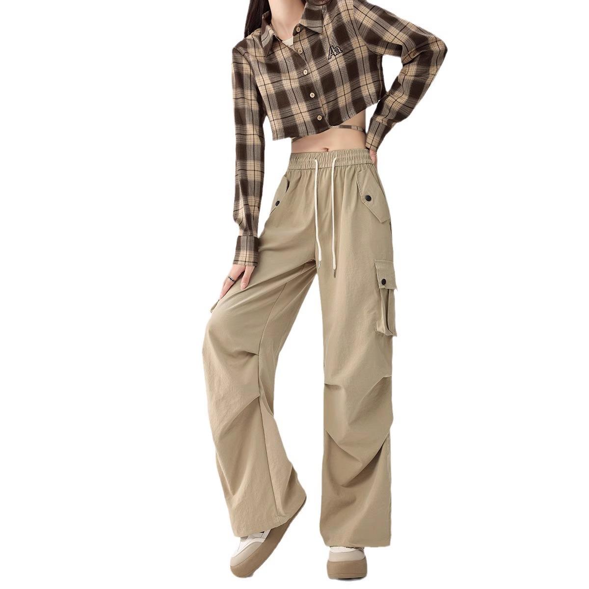Casual Pants Women s Autumn New Waist Drape Quick-drying Wide-leg Sweatpants 5XL рожевий
Casual Pants Women s Autumn New Waist Drape Quick-drying Wide-leg Sweatpants 5XL рожевий