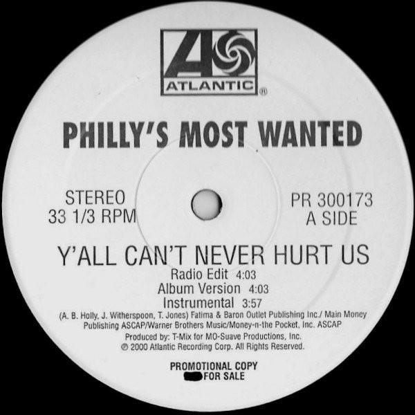 12inch Record PHILLY S MOST WANTED - Y All Can t Never Hurt Us / What Ma PR300173PROMO Atlantic 2000 US Rap & Hip-Hop/R&B Used
12inch Record PHILLY S MOST WANTED - Y All Can t Never Hurt Us / What Ma PR300173PROMO Atlantic 2000 US Rap & Hip-Hop/R&B Used