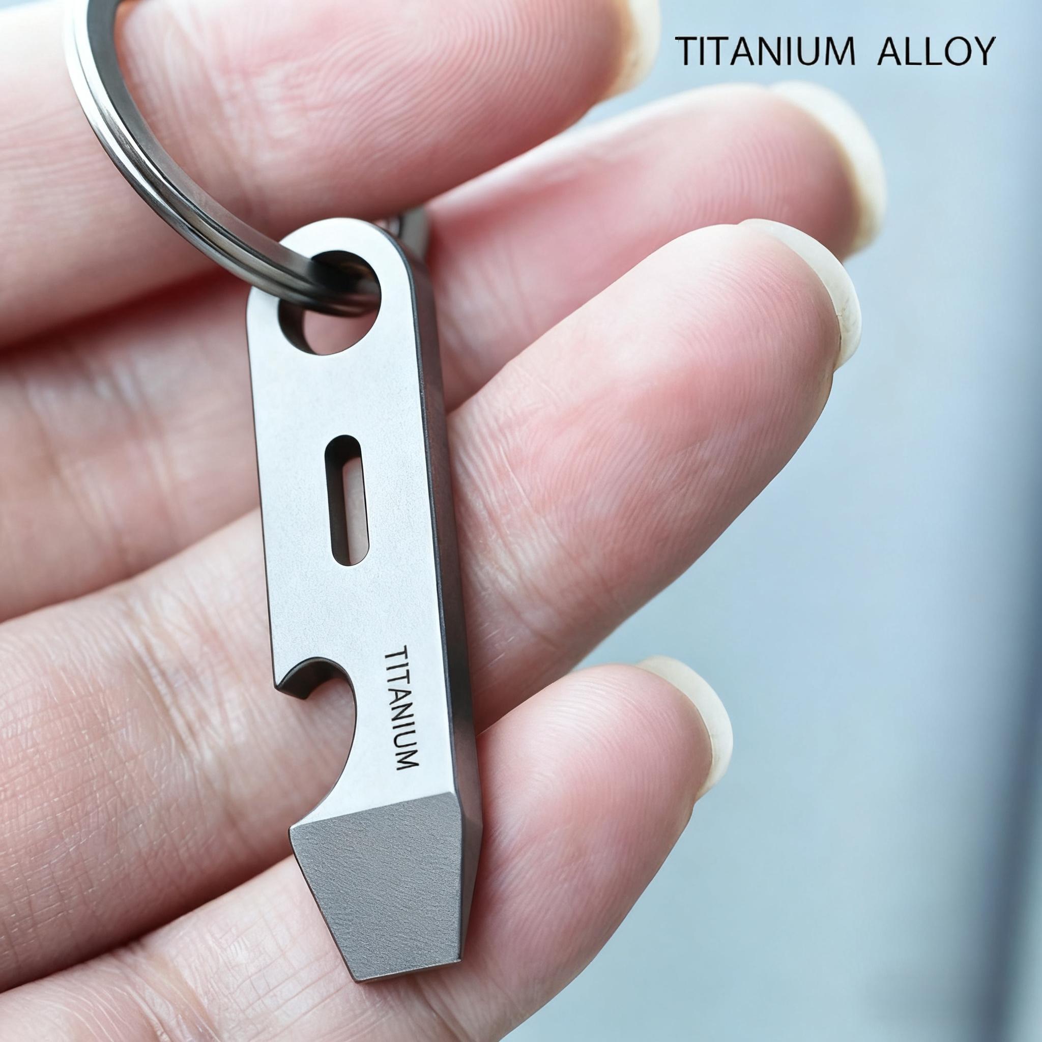 1 Titanium Alloy Keychain Pendant - Multi-Functional EDC Tool with Bottle & Box Opener, Durable Metal Key Ring for Car Keys серебряный
1 Titanium Alloy Keychain Pendant - Multi-Functional EDC Tool with Bottle & Box Opener, Durable Metal Key Ring for Car Keys серебряный