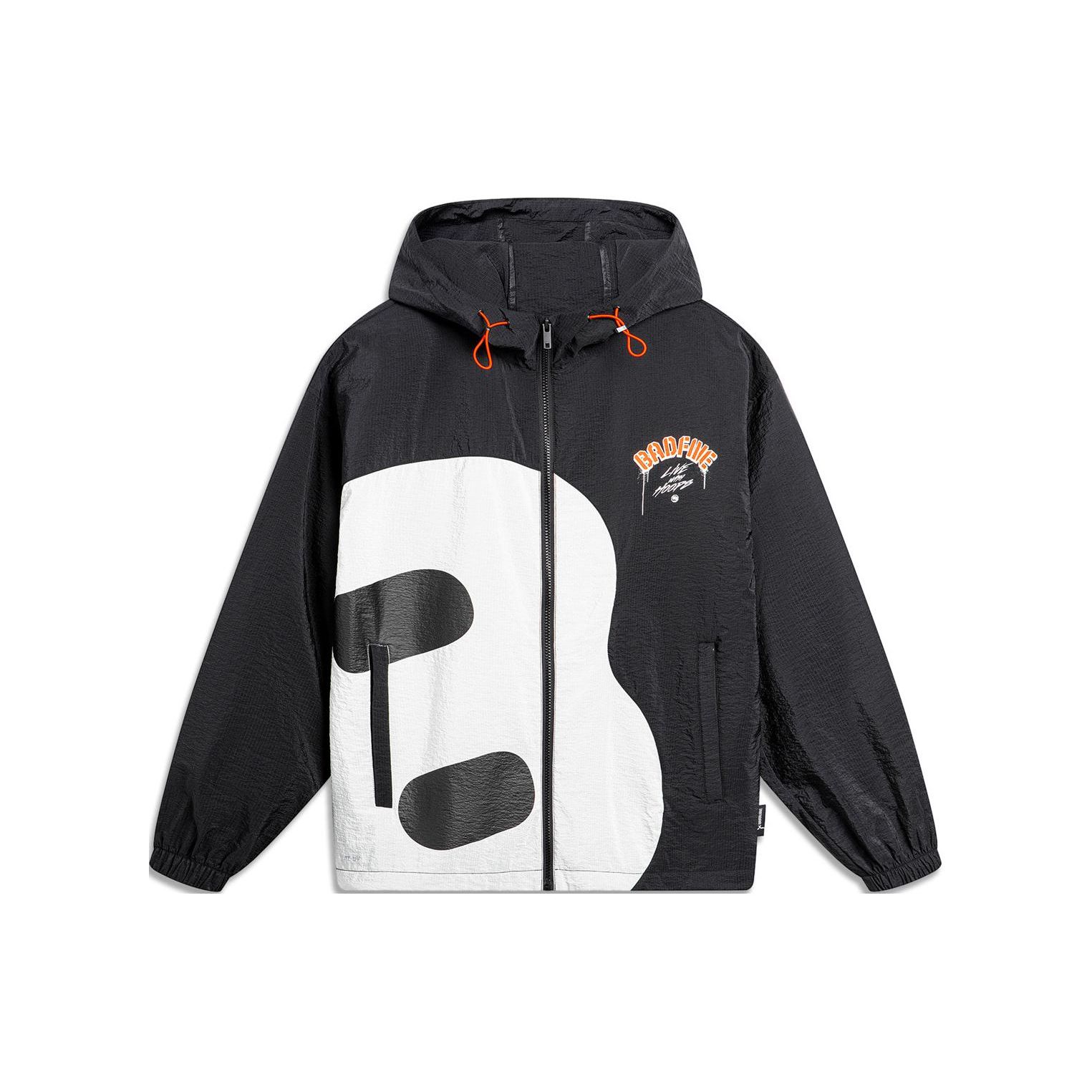 Li Ning Basketball Series Bad Five Letter B Color Block Splicing UV Resistant Hooded Loose Sports Windbreaker Men outerwear Black AFDU417-3 XL
Li Ning Basketball Series Bad Five Letter B Color Block Splicing UV Resistant Hooded Loose Sports Windbreaker Men outerwear Black AFDU417-3 XL