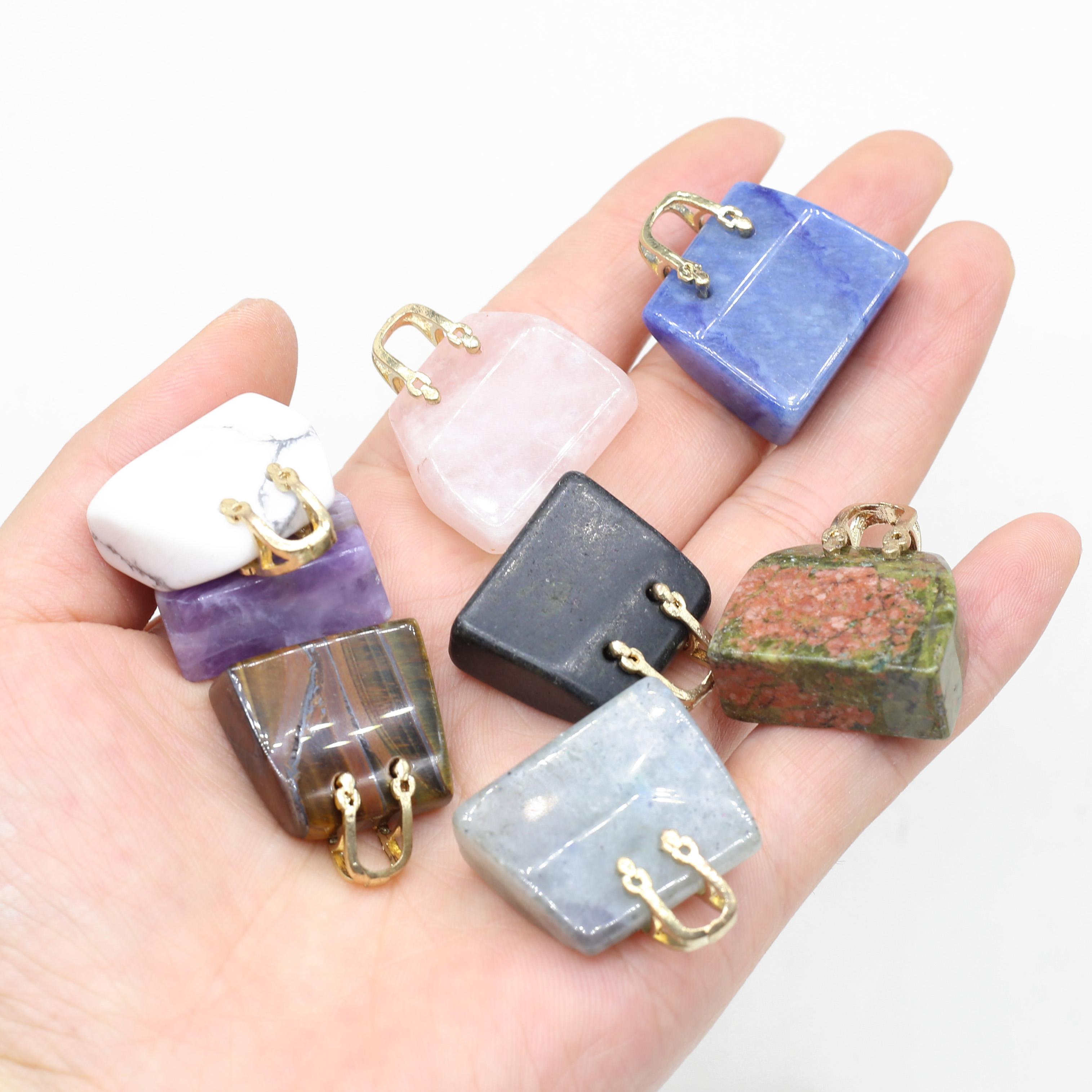 1Pc, Reiki Healing Crystal Carved Handbag Ornament Decoration, Mini Fashion Natural Stone Amethyst Agate Gemstone Home Decor Jewelry Gifts 27×25mm 1Pc/27×25mm
1Pc, Reiki Healing Crystal Carved Handbag Ornament Decoration, Mini Fashion Natural Stone Amethyst Agate Gemstone Home Decor Jewelry Gifts 27×25mm 1Pc/27×25mm