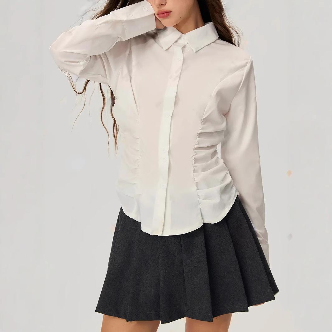 Women s European & American INS Casual Fashion Slimming Short Long Sleeve Shirt Extra Large белый
Women s European & American INS Casual Fashion Slimming Short Long Sleeve Shirt Extra Large белый