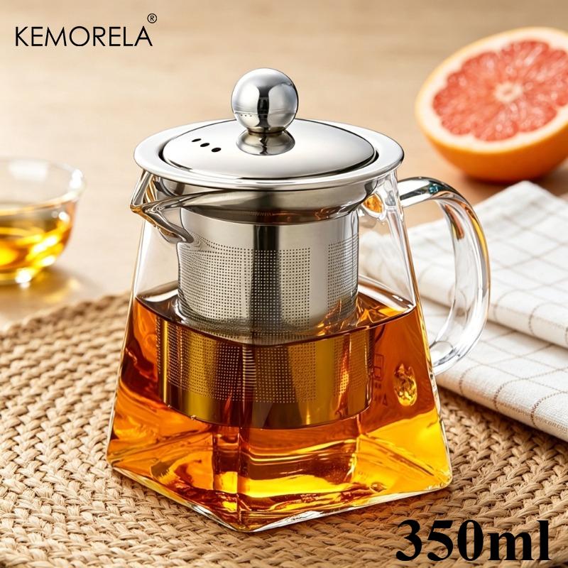 1PCS Glass Teapot Large-Capacity with Stainless Steel Strainer Thickened High-temperature Resistant Teapot for Loose Tea Leaves
1PCS Glass Teapot Large-Capacity with Stainless Steel Strainer Thickened High-temperature Resistant Teapot for Loose Tea Leaves