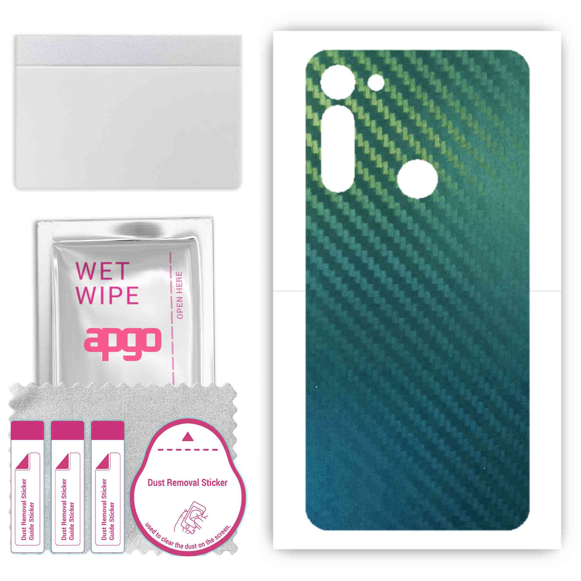 apgo Protective Skin Sticker for the back compatible with Motorola Moto G8, Wrap Film, Foil, Vinyl - Pattern Carbon Chameleon CAKA1
apgo Protective Skin Sticker for the back compatible with Motorola Moto G8, Wrap Film, Foil, Vinyl - Pattern Carbon Chameleon CAKA1