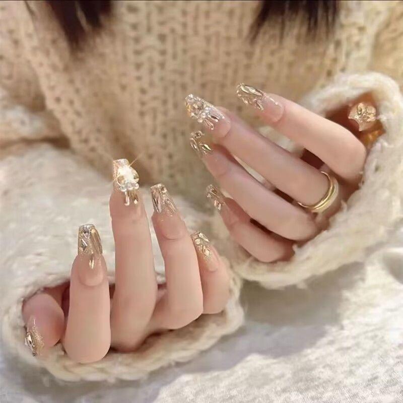 Camellia Nail Wear Nail, Advanced Pure Desire Wind New Fake Nail Stickers, Medium Long Nail Patch Ordinary 24 jelly glue + glue + rubbing strip
Camellia Nail Wear Nail, Advanced Pure Desire Wind New Fake Nail Stickers, Medium Long Nail Patch Ordinary 24 jelly glue + glue + rubbing strip