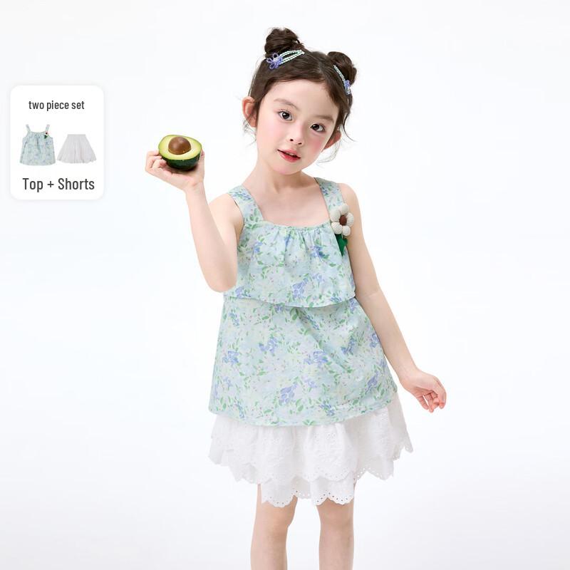Girls Floral Vest and Lace Shorts Set 120
Girls Floral Vest and Lace Shorts Set 120
