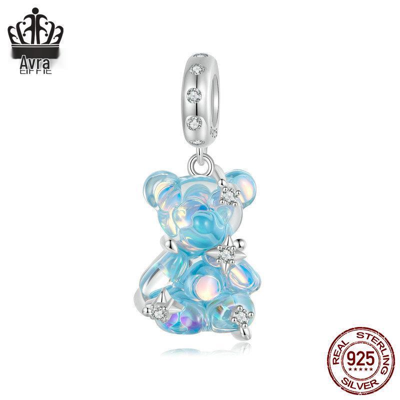 Afule Colorful Bear Pendant: Cute Dopamine-Inspired DIY Jewelry with S925 Sterling Silver Beads.
Afule Colorful Bear Pendant: Cute Dopamine-Inspired DIY Jewelry with S925 Sterling Silver Beads.