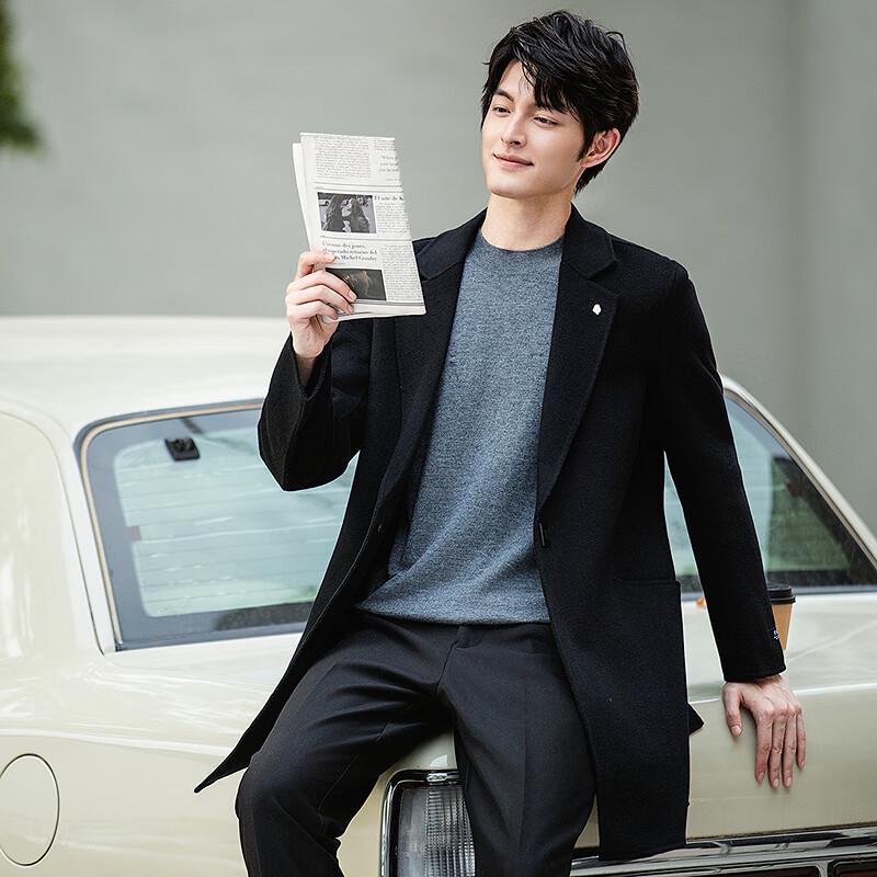 FAPAI Мужское зимнее шерстяное двустороннее пальто с лацканами 2XL 54
FAPAI Мужское зимнее шерстяное двустороннее пальто с лацканами 2XL 54