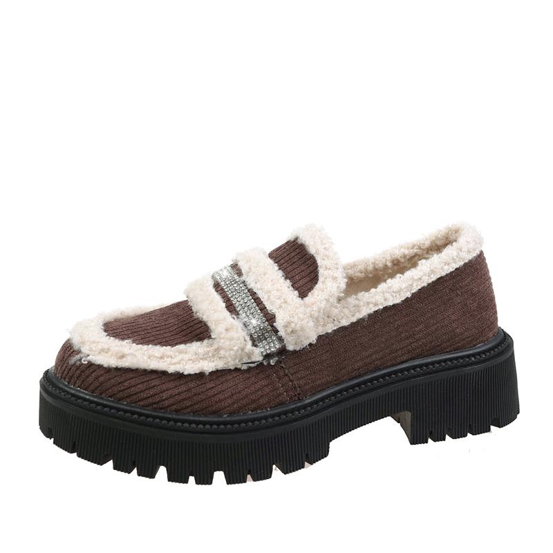Fashion Winter New Wool Lining Casual Shoes Ladies Fashion Explosions Rhinestone Decoration Warm Plush Anti-slip Muffin Low-cut Shoes. 39
Fashion Winter New Wool Lining Casual Shoes Ladies Fashion Explosions Rhinestone Decoration Warm Plush Anti-slip Muffin Low-cut Shoes. 39