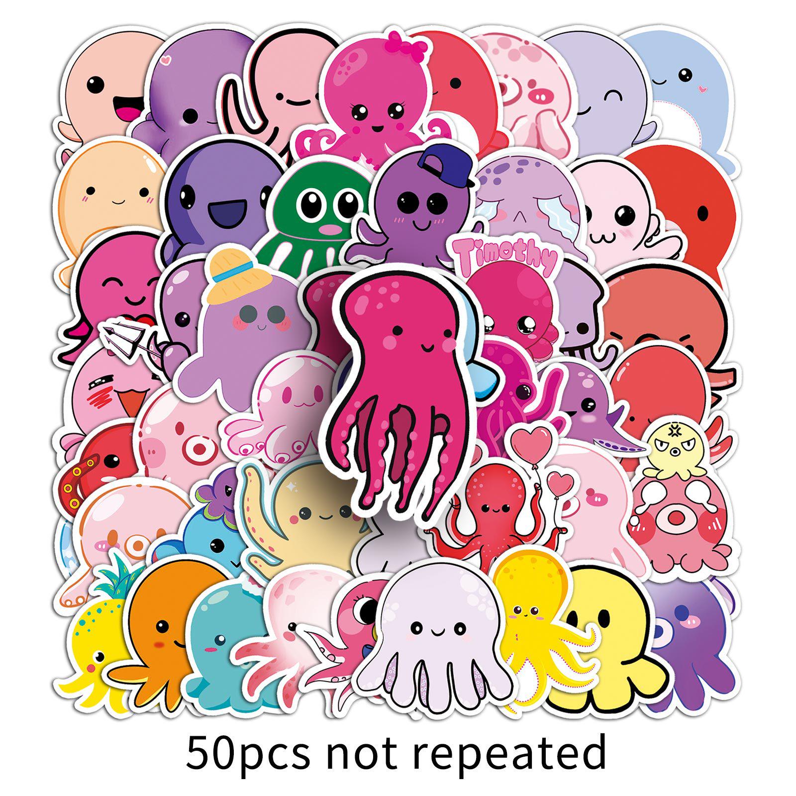 50 Cartoon Octopus Stickers: Cute Hand-Painted Animal Journal Stationery with Epoxy Resin
50 Cartoon Octopus Stickers: Cute Hand-Painted Animal Journal Stationery with Epoxy Resin