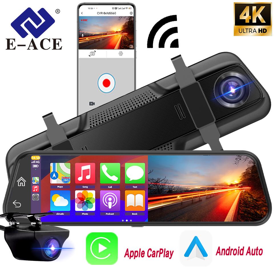 E-ACE 10” 4K автомобильный видеорегистратор зеркало беспроводной Carplay и Android Auto видеорегистратор видеорегистратор 1080P камера заднего вида GPS WIFI No TF Card
E-ACE 10” 4K автомобильный видеорегистратор зеркало беспроводной Carplay и Android Auto видеорегистратор видеорегистратор 1080P камера заднего вида GPS WIFI No TF Card