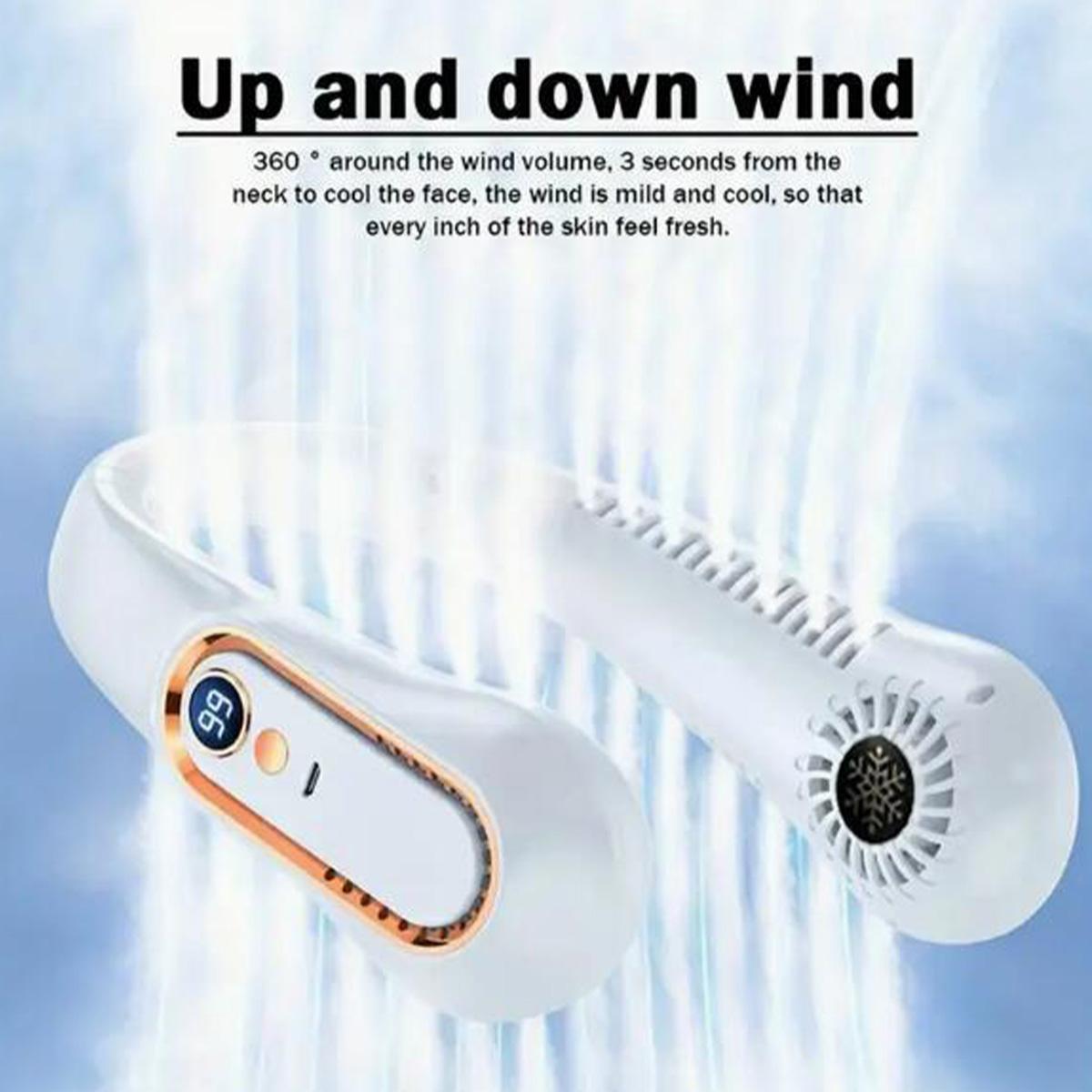1pc Hanging neck fan USB portable 5-speed adjustable, mini portable lazy hanging neck leafless fan charging.
1pc Hanging neck fan USB portable 5-speed adjustable, mini portable lazy hanging neck leafless fan charging.