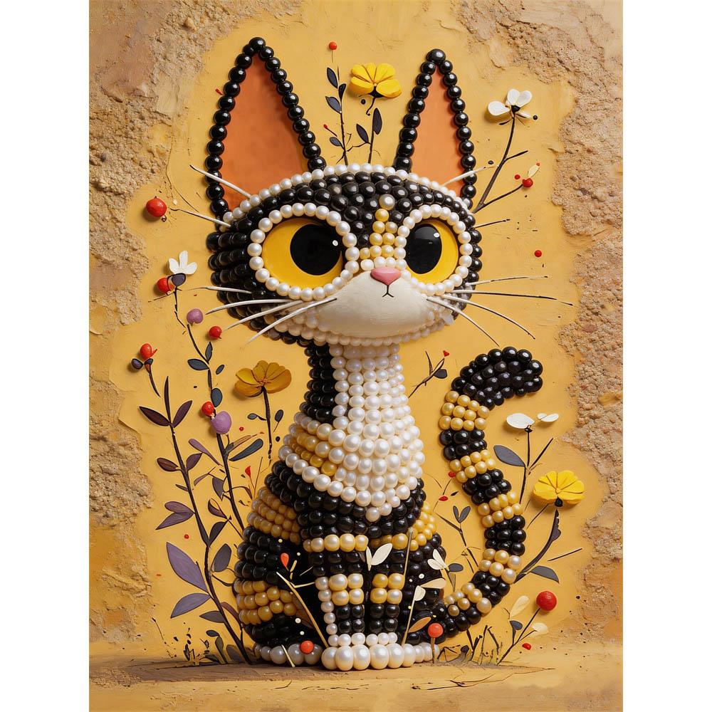 5D DIY Frameless Pearl Painting Cute Cat Pattern Painting Kit Suitable for Home Living Room Bedroom and Other Wall Decoration Art Paintings 30x40cm
5D DIY Frameless Pearl Painting Cute Cat Pattern Painting Kit Suitable for Home Living Room Bedroom and Other Wall Decoration Art Paintings 30x40cm