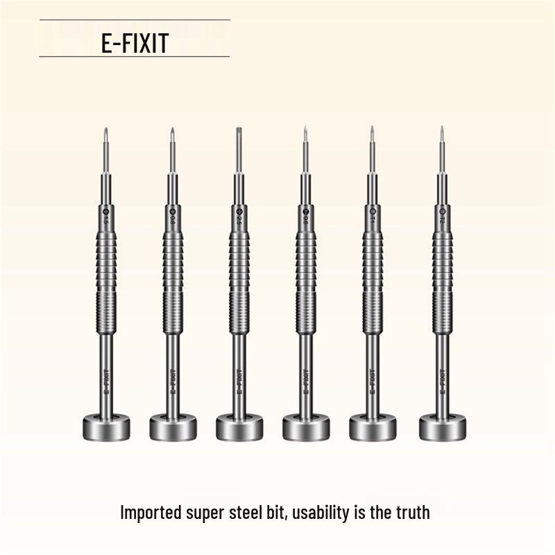 E-FIXIT Monkey-Resistant Series F1 Mobile Repair Screwdriver with Super S2 Steel Bit. Tri-point Y0.6
E-FIXIT Monkey-Resistant Series F1 Mobile Repair Screwdriver with Super S2 Steel Bit. Tri-point Y0.6