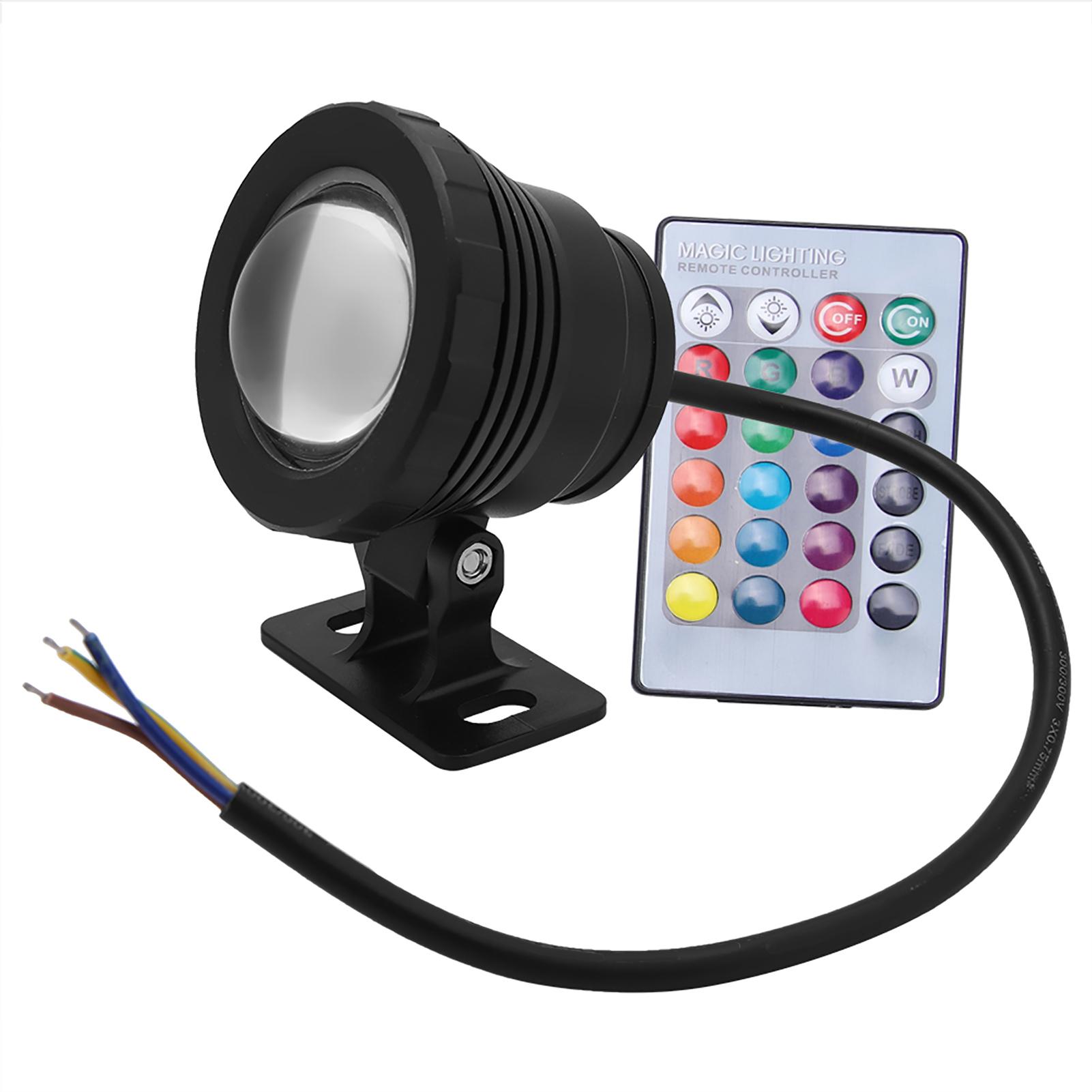 RGB LED Подводный светильник Водонепроницаемый Многоцветный уличный садовый прожектор AC/DC 12 В (черный)
RGB LED Подводный светильник Водонепроницаемый Многоцветный уличный садовый прожектор AC/DC 12 В (черный)