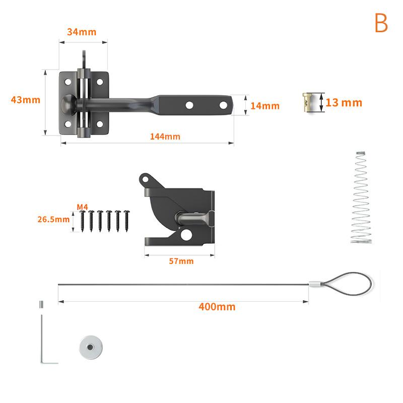 Heavy Duty Black Silver Door Latch Lock Self Locking Gate Catch Weather Protection Auto Door Latches Black Silver Door Lock as the picture
Heavy Duty Black Silver Door Latch Lock Self Locking Gate Catch Weather Protection Auto Door Latches Black Silver Door Lock as the picture