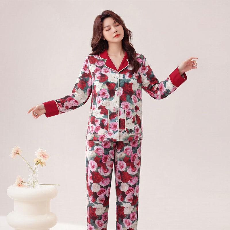 2026 Spring & Autumn Long Sleeve Plus Size Pajamas for Middle-Aged Women 4XL (Recommended for 140-160 lbs)
2026 Spring & Autumn Long Sleeve Plus Size Pajamas for Middle-Aged Women 4XL (Recommended for 140-160 lbs)
