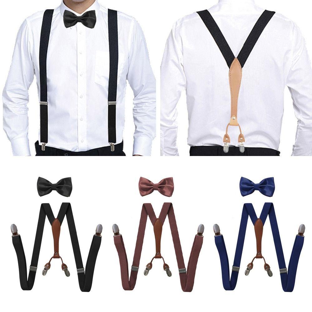 Men s Braces Bowknot For Bridesmaid Men Suspenders Set With Bow Korean Strap Clip Women Suspenders
Men s Braces Bowknot For Bridesmaid Men Suspenders Set With Bow Korean Strap Clip Women Suspenders