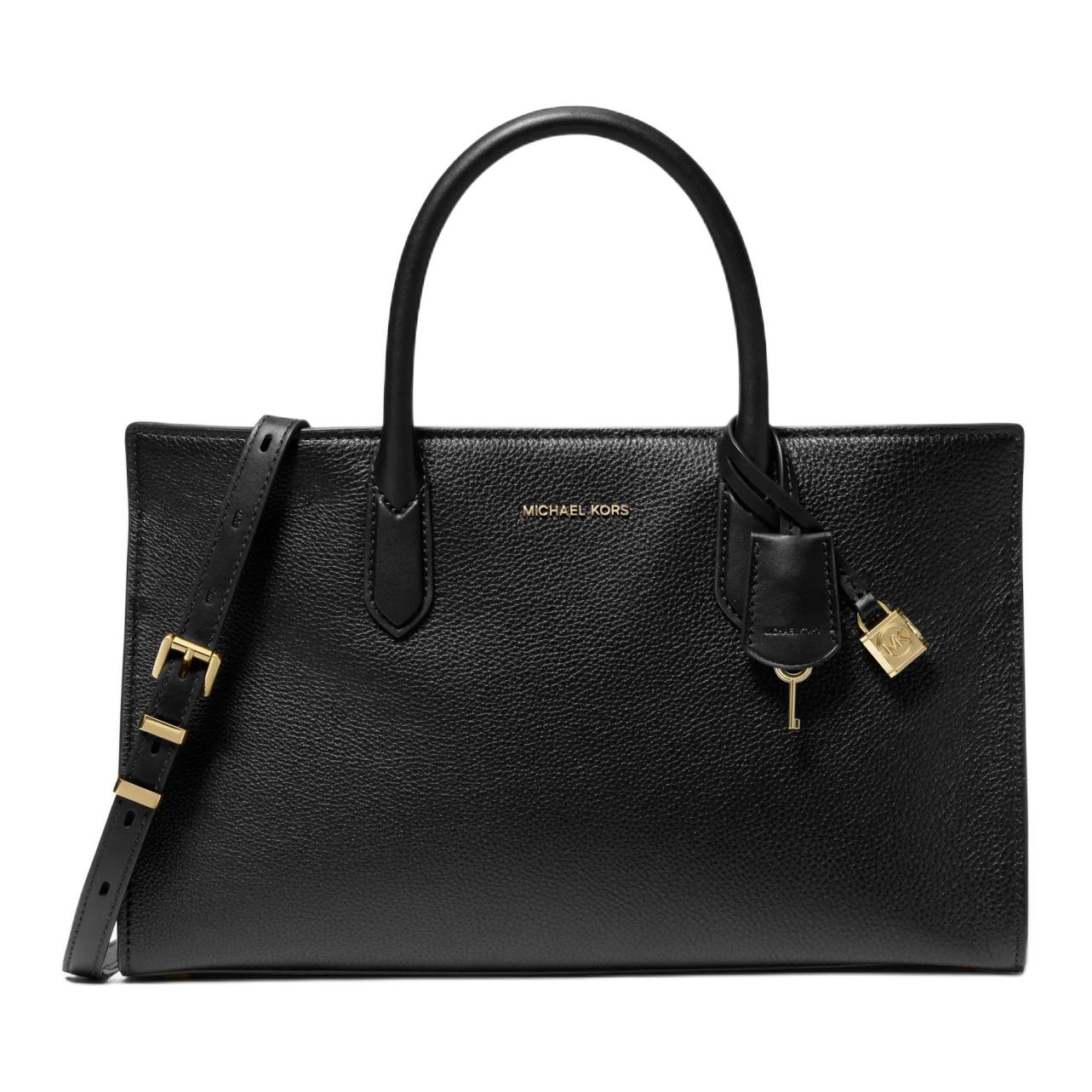 Michael Kors Mk Scarlett Logo Lock Charm Leather Shoulder Crossbody Handbag Medium Women Handbag Black 30F4GETS2L-BLACK Basic Set (Bag+Dust Bag)
Michael Kors Mk Scarlett Logo Lock Charm Leather Shoulder Crossbody Handbag Medium Women Handbag Black 30F4GETS2L-BLACK Basic Set (Bag+Dust Bag)