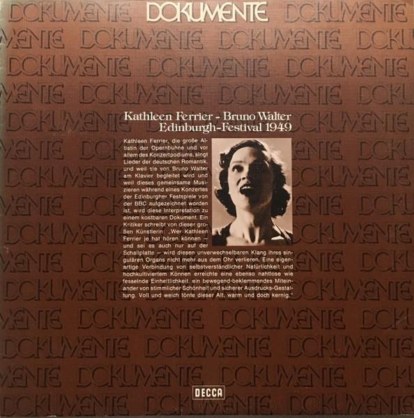 Виниловая пластинка KATHLEEN FERRIER BRUNO WALTER EdinburgFestival 1949 648091DT Decca Германия Классика Б/у
Виниловая пластинка KATHLEEN FERRIER BRUNO WALTER EdinburgFestival 1949 648091DT Decca Германия Классика Б/у