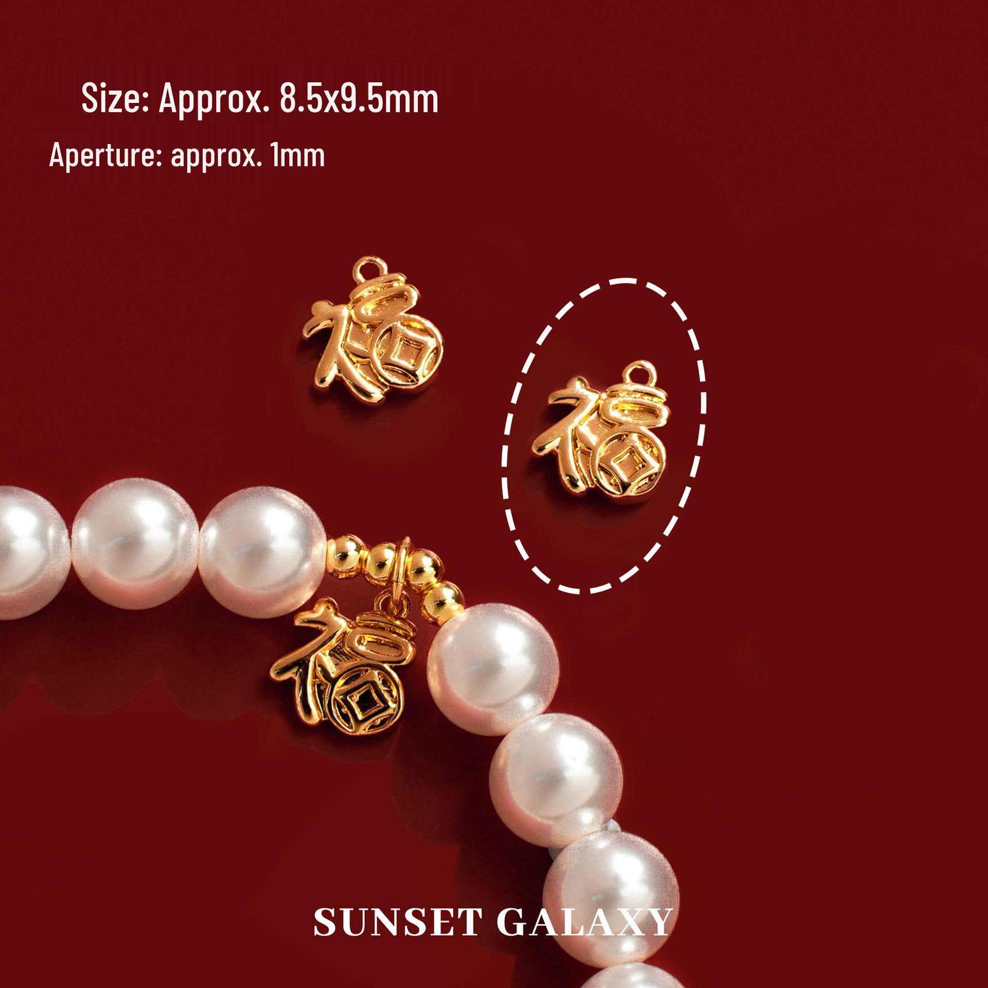 18k Gold Plated Fortune Pendant for Luck and Prosperity with Beaded DIY Bracelet Necklace Accessories
18k Gold Plated Fortune Pendant for Luck and Prosperity with Beaded DIY Bracelet Necklace Accessories