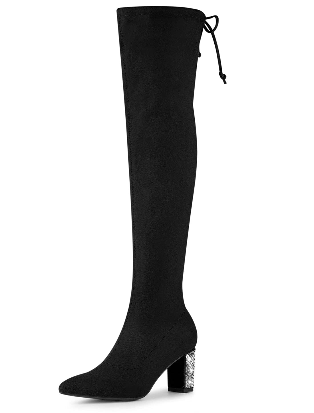 Allegra K Women s Knee-High Boots with Chunky Heels and Rhinestones, Black, Size 24.0 cm
Allegra K Women s Knee-High Boots with Chunky Heels and Rhinestones, Black, Size 24.0 cm