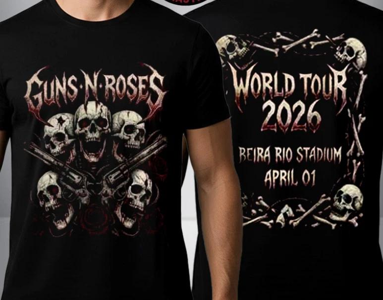 Guns N Roses World Tour 2026 Event Tee At Beira Rio Stadium On April 1 2026 Shir S
Guns N Roses World Tour 2026 Event Tee At Beira Rio Stadium On April 1 2026 Shir S