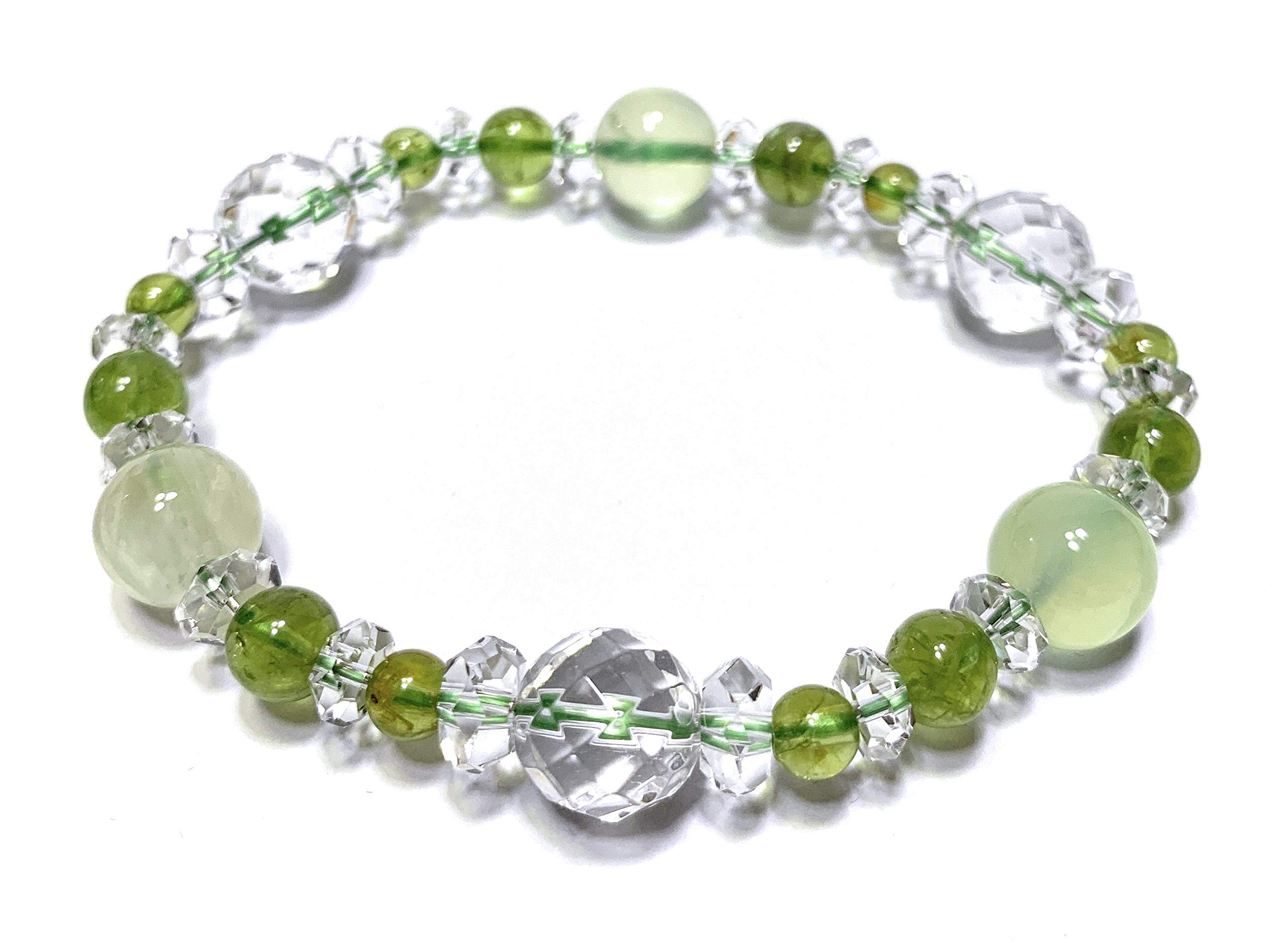 Goal Achievement Love Luck Healing Peridot Natural Crystal Prehnite Inner Diameter 17cm Natural Stone Power Stone Bracelet 2025 Lucky Color Green
Goal Achievement Love Luck Healing Peridot Natural Crystal Prehnite Inner Diameter 17cm Natural Stone Power Stone Bracelet 2025 Lucky Color Green