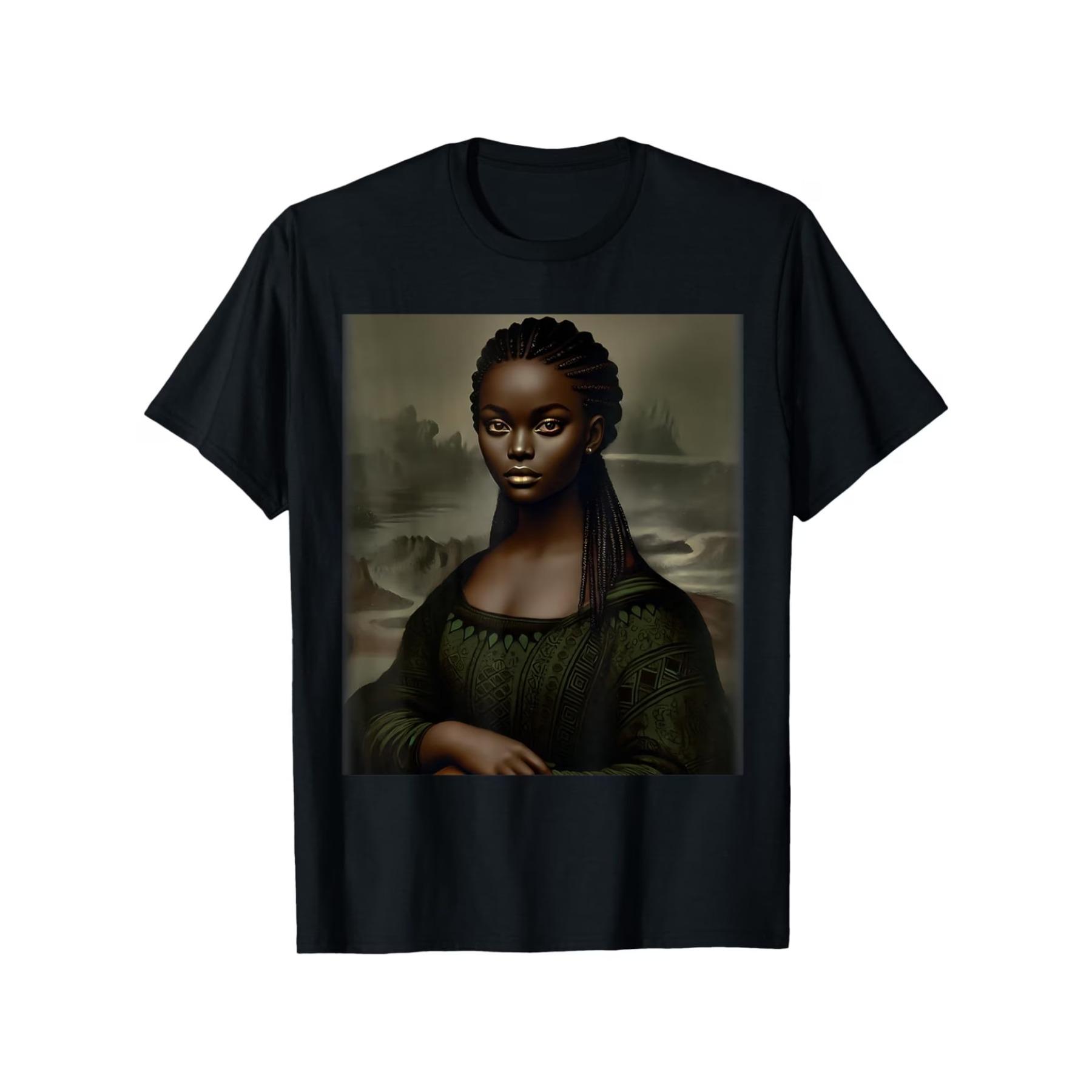 Black Mona Lisa Graphic T-Shirt - Cotton Casual Round Neck Short Sleeve Tee XXL чорний
Black Mona Lisa Graphic T-Shirt - Cotton Casual Round Neck Short Sleeve Tee XXL чорний