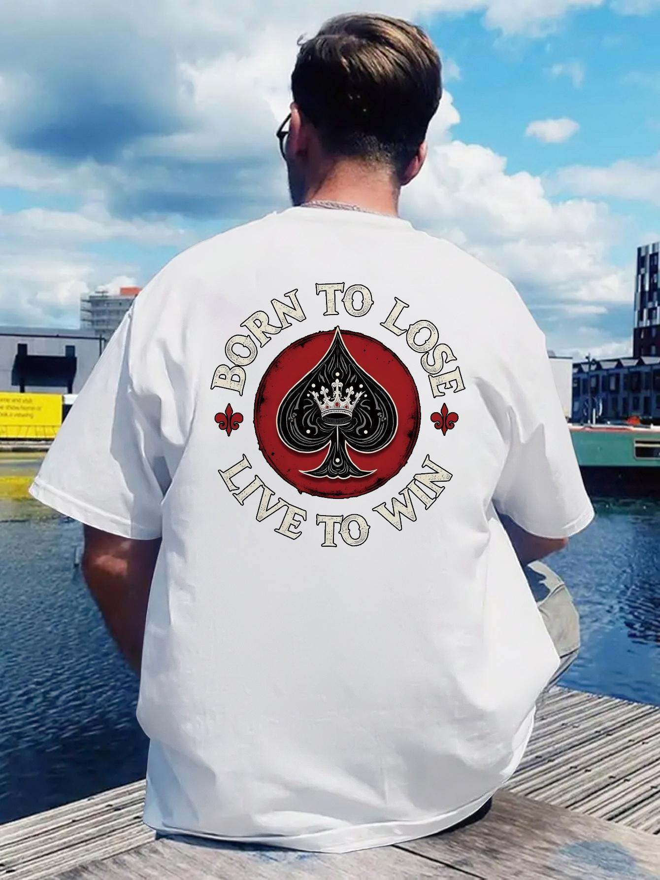 Casual Short Sleeve T-shirt with Moebius Strip Design - Born to Lose Live to Win Print XXXL
Casual Short Sleeve T-shirt with Moebius Strip Design - Born to Lose Live to Win Print XXXL