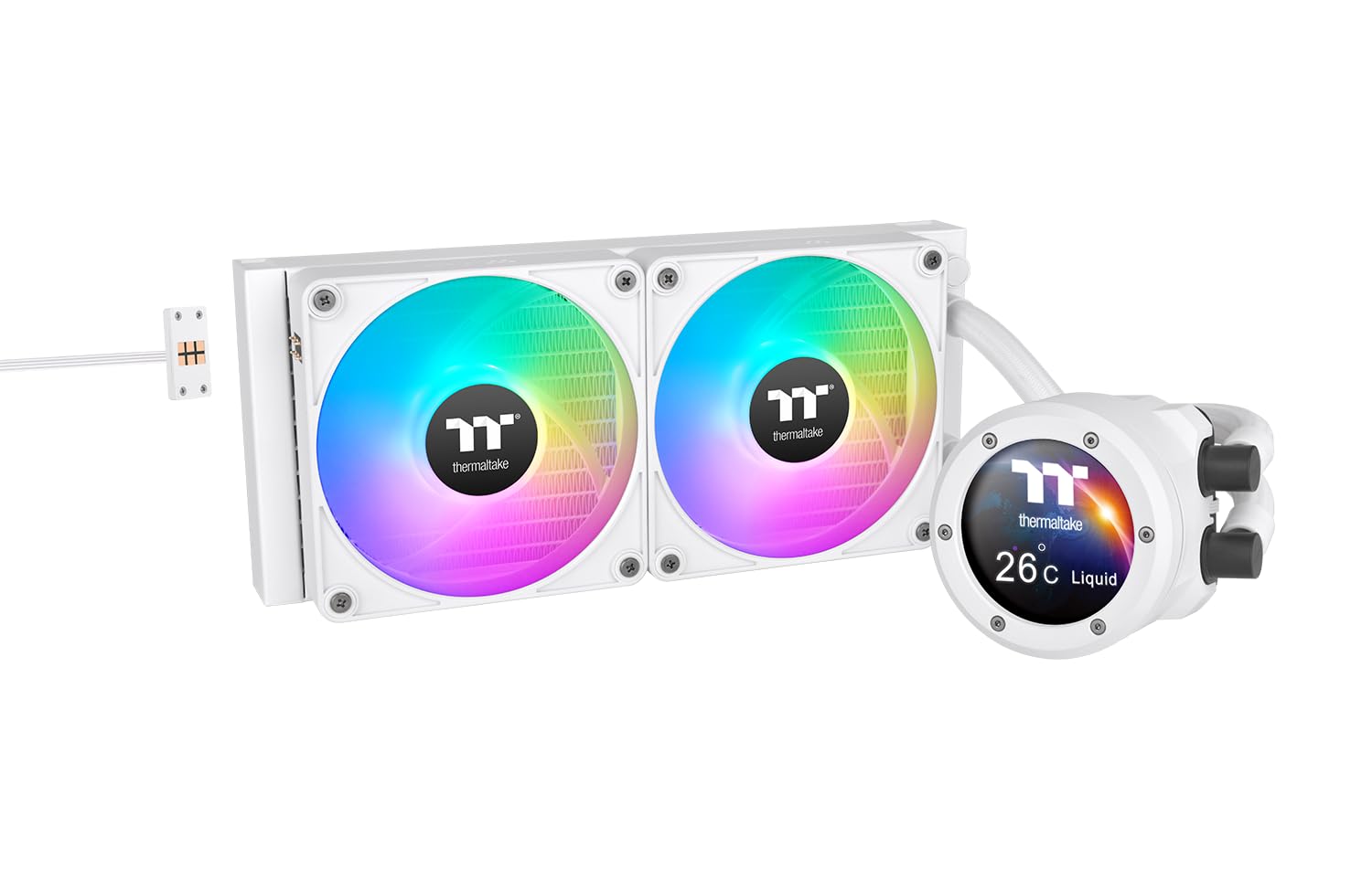 Thermaltake TH240 V2 Ultra EX ARGB Sync Snow Edition 240mm Liquid CPU Cooler FN2392 All-in-one CL-W425-PL12SW-A білий
Thermaltake TH240 V2 Ultra EX ARGB Sync Snow Edition 240mm Liquid CPU Cooler FN2392 All-in-one CL-W425-PL12SW-A білий