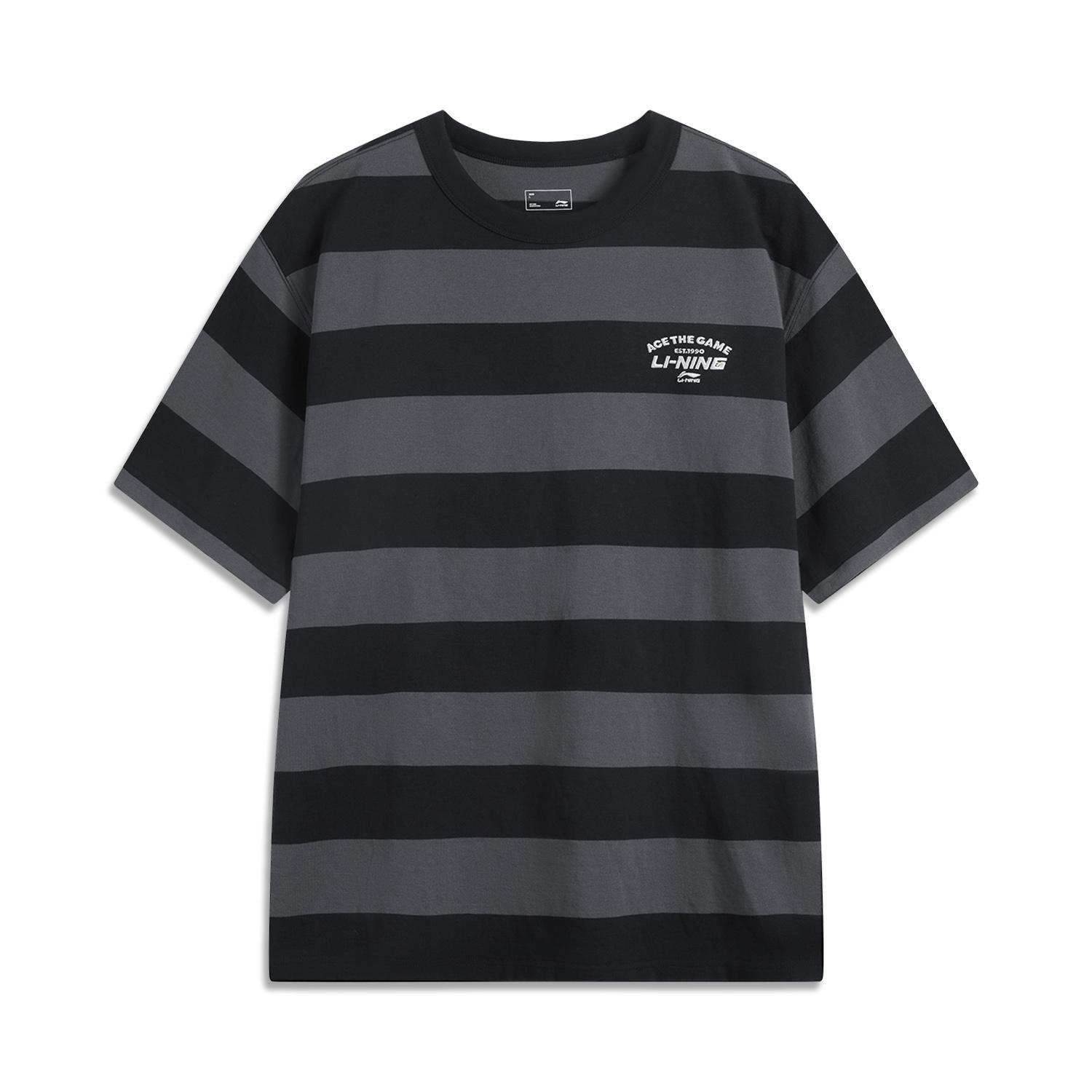 Li-Ning Comfortable Minimalist Fashion Round Neck Loose Fit Letter Print Short Sleeve T-Shirt Unisex Tops Black Gray AHSV227-3 L
Li-Ning Comfortable Minimalist Fashion Round Neck Loose Fit Letter Print Short Sleeve T-Shirt Unisex Tops Black Gray AHSV227-3 L