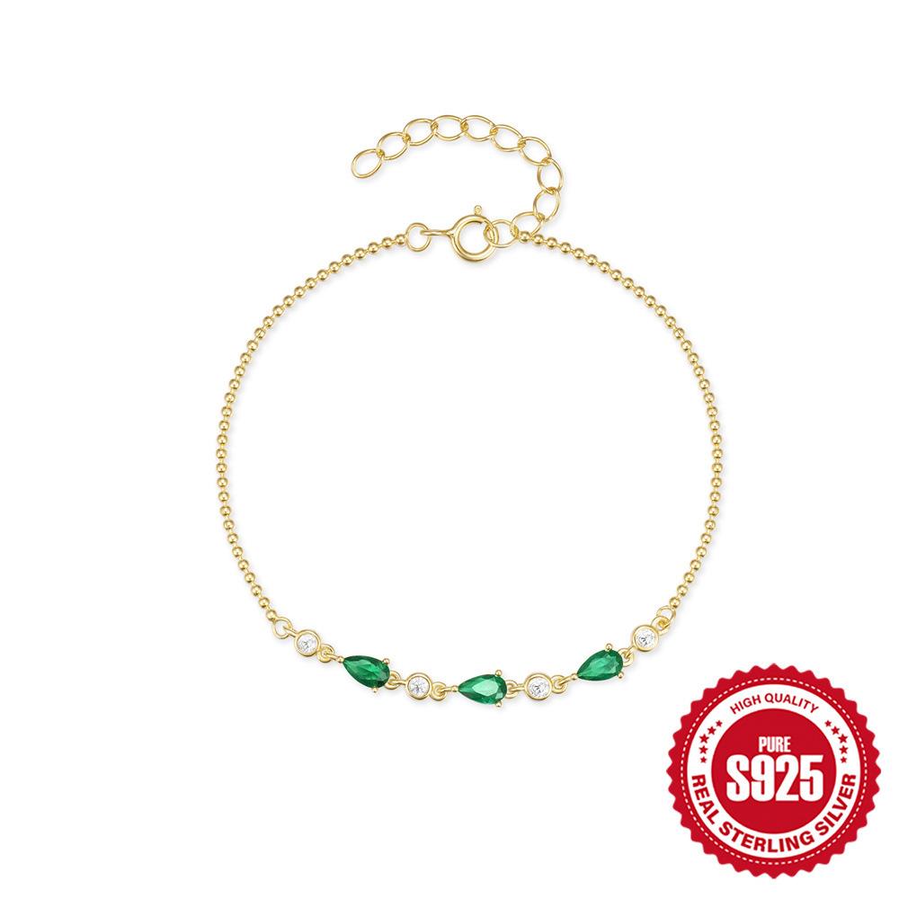 Fashion S925 Sterling Silver Creative Versatile Personalized Mini Round Bead Chain Water Drop Zircon Versatile Bracelet 925 Silver
Fashion S925 Sterling Silver Creative Versatile Personalized Mini Round Bead Chain Water Drop Zircon Versatile Bracelet 925 Silver
